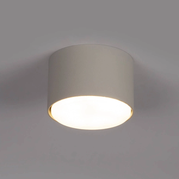 Plafon do sypialni Tubo 40975 Sigma krążek owalny metalowy szary