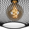 Loftowa LAMPA sufitowa MESH 21123/45/30 Lucide druciana OPRAWA metalowa industrialna czarna