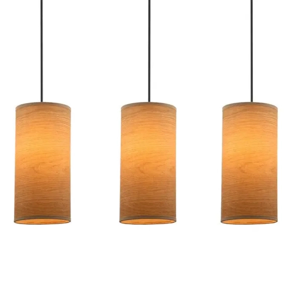Materiałowa lampa wisząca tuba Ballo 33-19745 boho brązowy czarny
