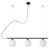 Szklana lampa wisząca BERYL 1006E_1 Aldex kule nowoczesne do jadalni białe