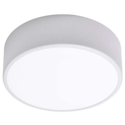 Plafon LAMPA sufitowa Cleo 137623613912 TEAM okrągła OPRAWA metalowa natynkowa srebrna biała
