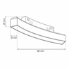 Zaokrąglona lampa magnetyczna Magnetic Track ML8687 LED 10W 3000K czarny