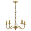 Zwisający żyrandol Wrest WRE0545-EH Dar Lighting regulowany świecznikowy mosiężny