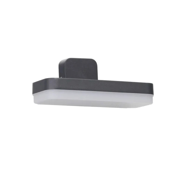 Grafitowa lampa elewacyjna OPLO AZ6831 1xLED 10W 3000K IP54 do warsztatu