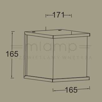 Zewnętrzna LAMPA elewacyjna BOX CUBE 5184601118 Lutec metalowa OPRAWA kinkiet kostka ścienna IP44 szara