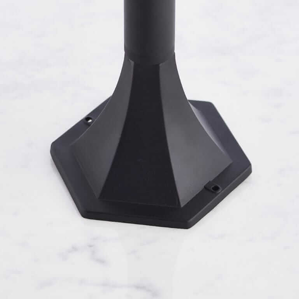 Stojąca lampa ogrodowa Burford 76550 Endon latarnia IP44 szkło czarny mat
