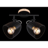 Sufitowa lampa kierunkowa Josina 54034-2 czarna drewno