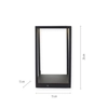 Lampka nocna CONNI 4401-18 prostokątna LED 5W 3000K czarny