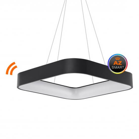Czarna lampa wisząca Solvent czarna LED 32W nad stół
