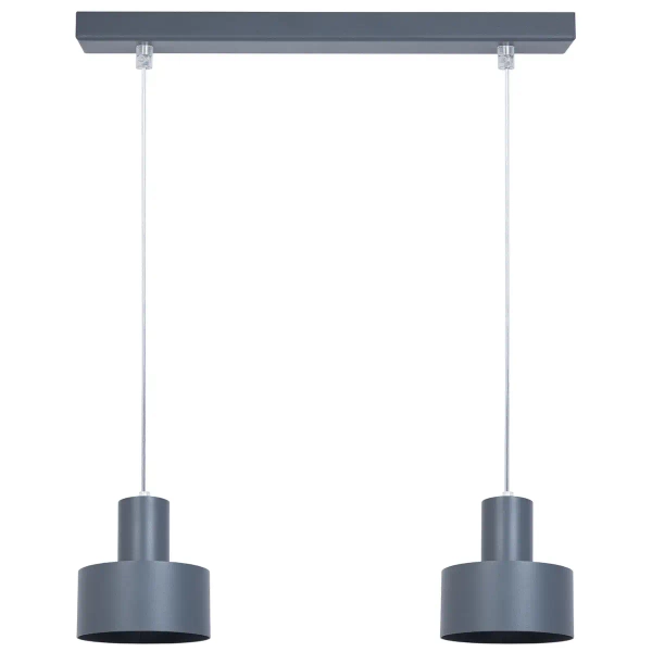 Nowoczesna wisząca lampa Rif 2 41161 do kuchni zwis grafitowy