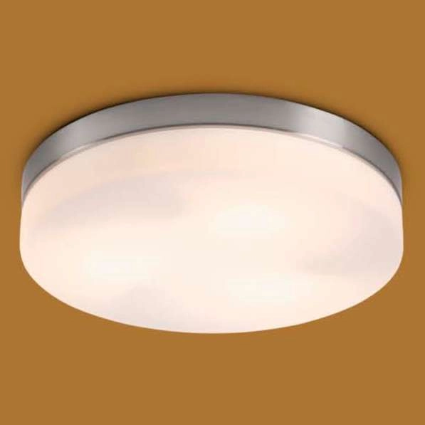 Plafon LAMPA sufitowa OPAL 48403 Globo okrągła OPRAWA nikiel biała