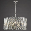 Kryształowa wisząca lampa Entwine ENT0838 do salonu glamour nikiel