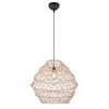 Ekologiczna lampa wisząca boho HIVE R31681036 czarny naturalny