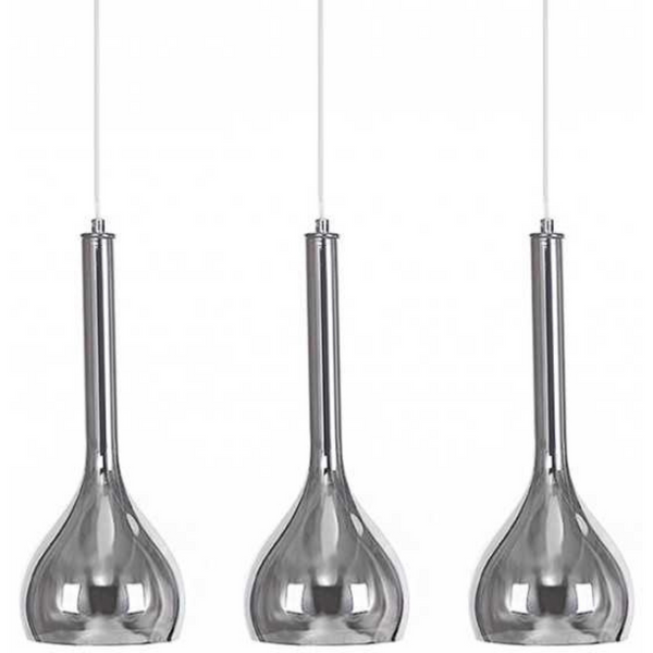 Nowoczesna lampa salonowa Soul wiszące krople chrom