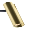 Regulowana LAMPA ścienna FUTURO LP-17001/1W GD/BK Light Prestige metalowa OPRAWA kinkiet tuba na wysięgniku złota czarna
