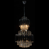 Żyrandol glamour Wersal 6231/6 8C BL wiszący kryształowy czarny chrom