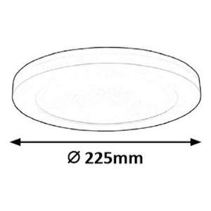 Wpust LAMPA sufitowa SONNET 1489 Rabalux metalowa OPRAWA okrągła LED 18W 4000K plafon biały