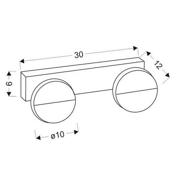 Minimalistyczny kinkiet ścienny Sing 22-72801 LED 3W 4000K biały