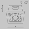 Wpuszczana lampa Metal Modern DL093-01-10W3K-W LED 10W 3000K biała