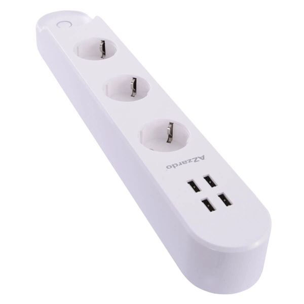 Potrójna listwa z gniazdkami POWER AZ3477 Azzardo wifi biały