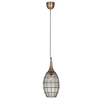Zawieszana lampa SORAYA 365420104 Trio druciak metalowa czarny złoty