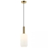 Szklana lampa wisząca 22070 do kuchni nad stół biała złota
