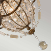 Pałacowa lampa wisząca Bellini FE-BELLINI-P Feiss kryształowa metalowa brązowa
