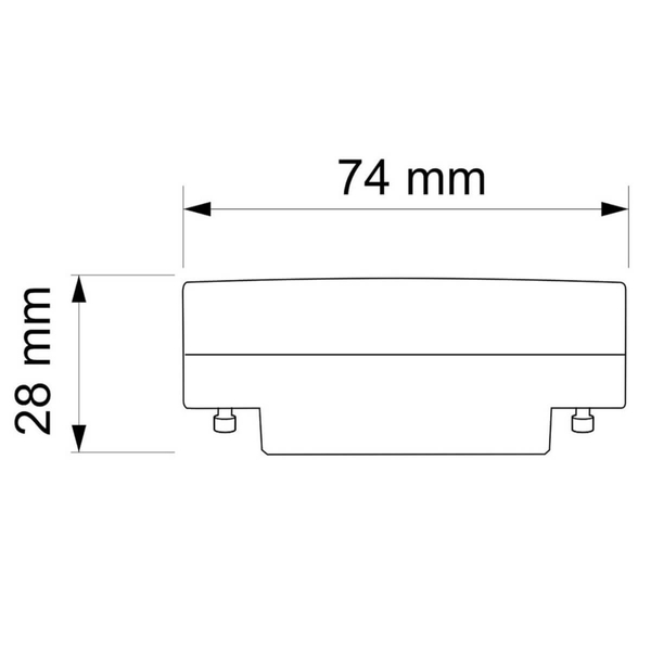 Żarówka 327086 Polux GX53 8W 3000K 880lm owalna biała