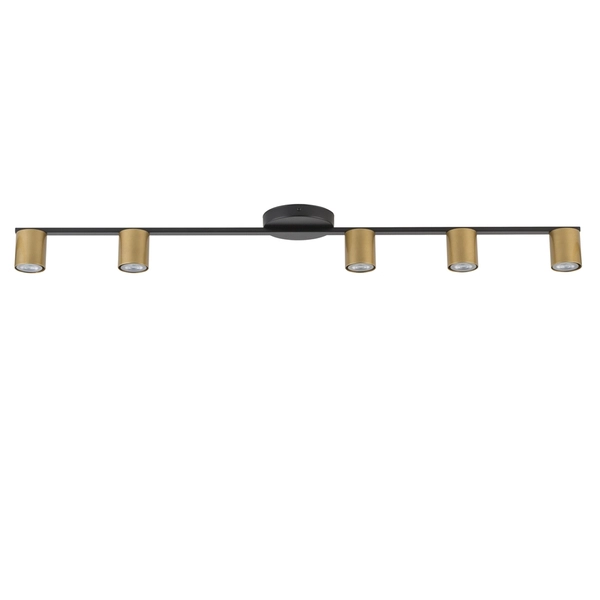 Metalowa lampa sufitowa Sky listwa do kuchni czarna złota