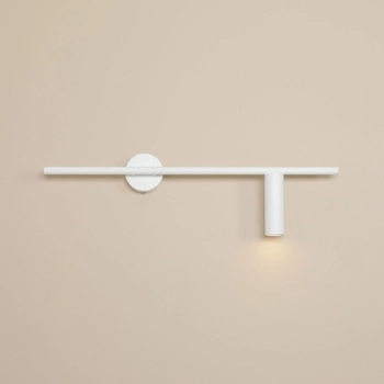 Kinkiet do salonu Trevo 1104C_2 Aldex spot tuba biała