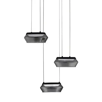 Potrójna lampa wiząca OVANIRA LE45195 LED 24W 3000K czarna