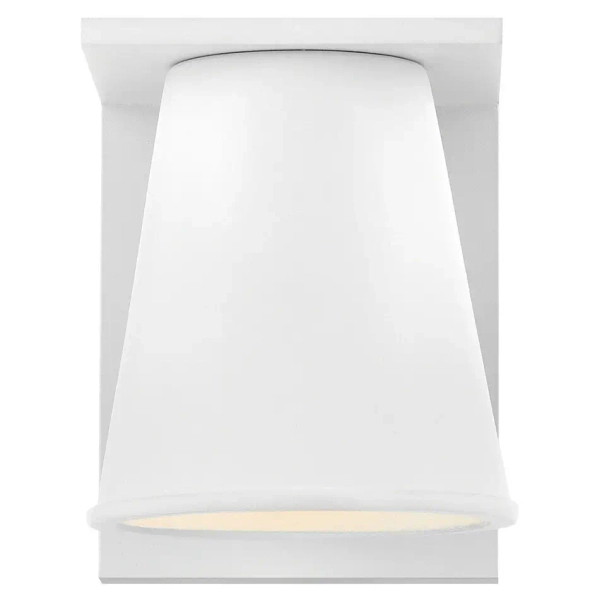 Minimalistyczna lampa na ścianę Hans HK-HANS-S-WHT stożek IP44 biała