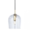 Szklana wisząca lampa 22117 nad wyspę przezroczysta złoty