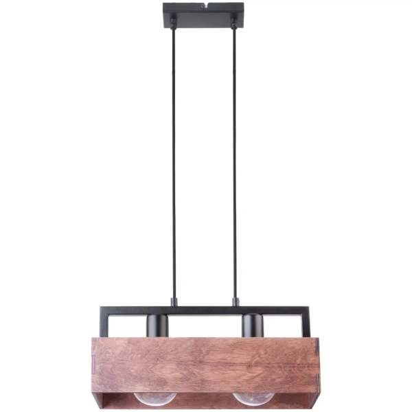 Jadalniana lampa wisząca Dakota 31748 nad stół czarna brązowa