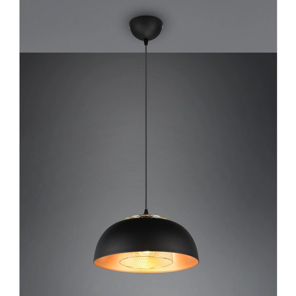 Zwieszana lampa Punch R30811932 RL Light kopuła do salonu czarna