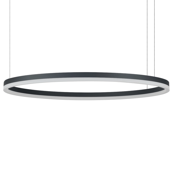 Wisząca lampa ring z pilotem HALO AZ6475 Azzardo LED 53W 3000-6000K czarna