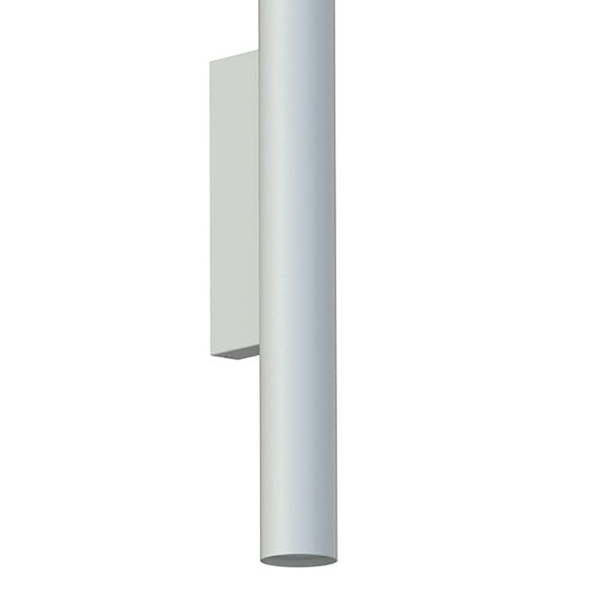 Podłużna lampa ścienna tuba Fourty 10892 Nowodvorski sypialniana jedwabisty szary