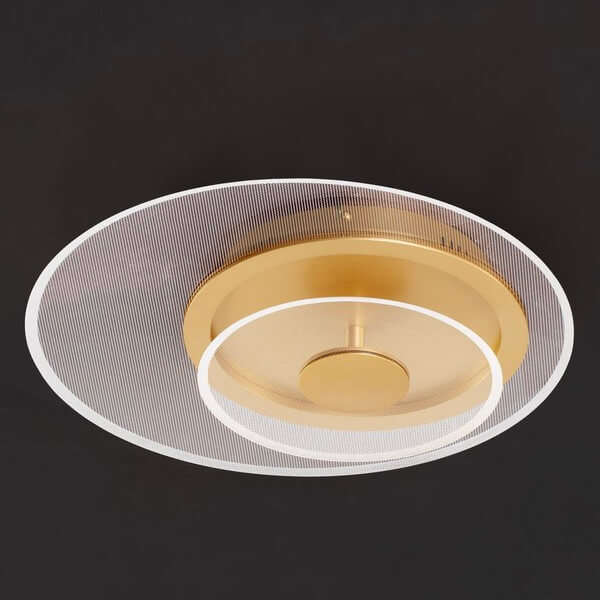 Nasufitowa lampa HUARAL LE44441 LED 29W 3000K okręgi złota przezroczysta