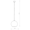 Złota lampa wisząca Polaris 9057 skandynawska nad stół do jadalni