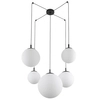 Lampa wisząca do kuchni Esme 4791 pająk kaskada balls czarna biała