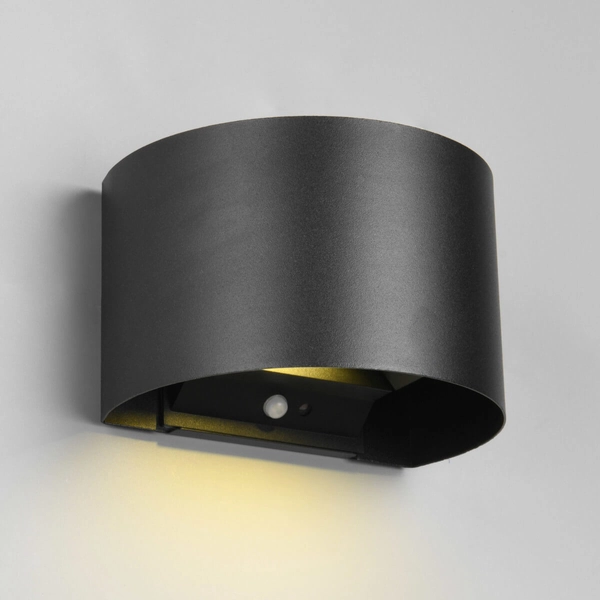 Elewacyjny kinkiet z czujnikiem Talent R27769132 LED 2W 3000K IP44 czarny