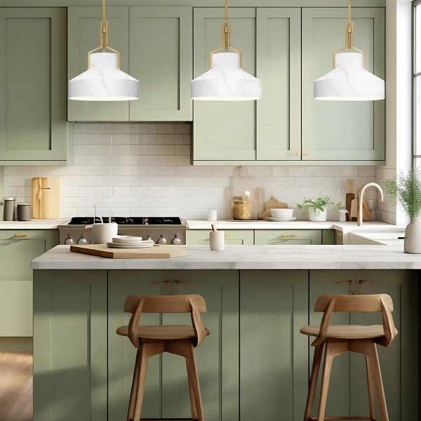 Żyrandol nad stół Brecken QZ-BRECKEN-2P-OZ-ABG biały czarny