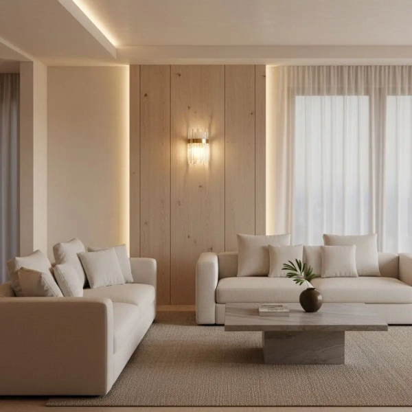 Ścienna lampa glamour Luxor CGLUXORBRASS35 kryształowa mosiądz szczotkowany