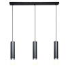 Potrójna lampa wisząca nad wyspę Macera PND-33849-3-BK czarna biała