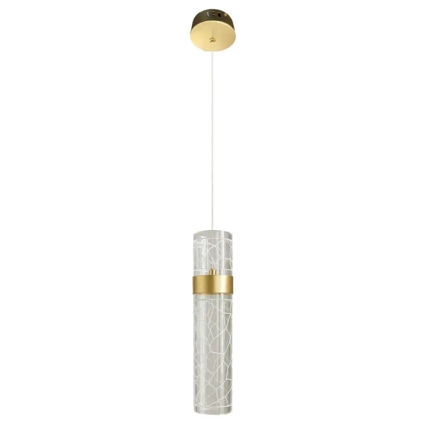 Podłużna zwisająca lampa Lagos ML2245 LED 8W 4000K tuba złota