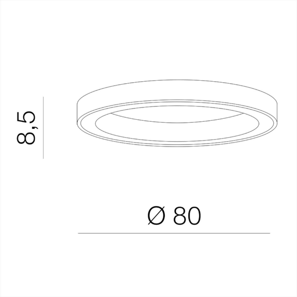 Lampa przysufitowa Marco AZ5035 LED 60W 3000-6500K pierścień czarna
