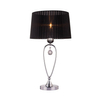 Klasyczna lampa stojąca Bello na stół glamour czarna chrom