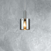 Szklana LAMPA wisząca DONATI 5249 Rabalux loftowa tuba do sypialni chrom
