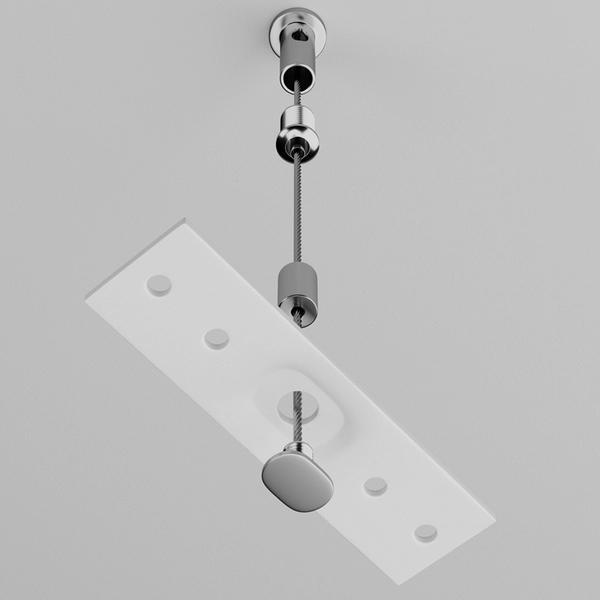Dwa zawieszenia zestaw do szyn magnetycznych Exility TRA034SW-2W biały