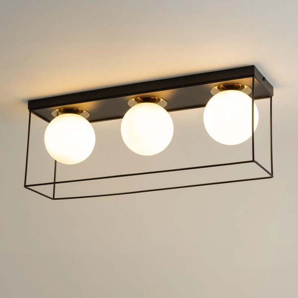 Lampa nasufitowa Aroma 40712 Sigma loft bubbles szklana czarna złota